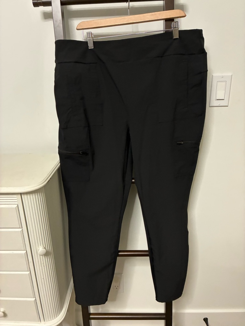 Athletic Works black pants. Size XXL. Versatile pants with dressier front